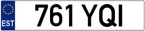 Trailer License Plate